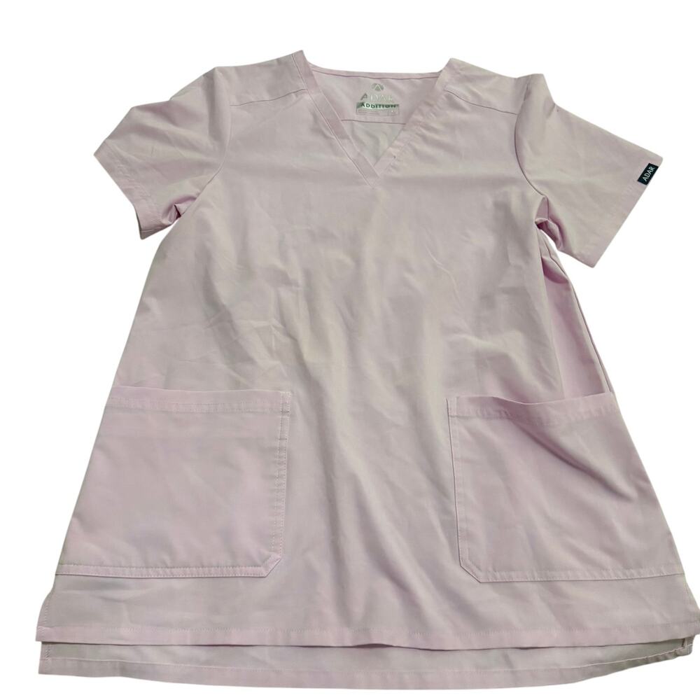 Adar lavender scrub top sz M nursing medical professional